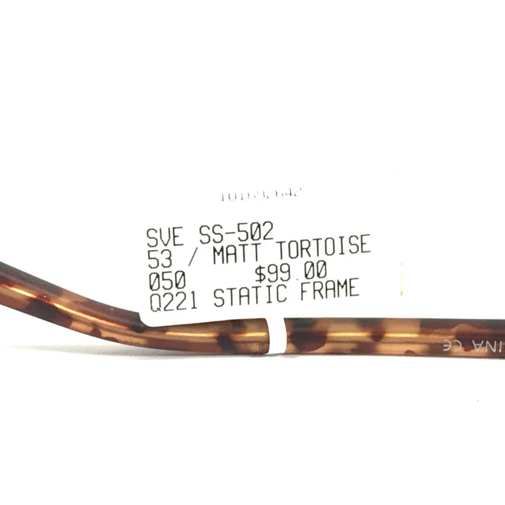 Success Eyeglasses Frames SS-502 MATT TORT Matte Tortoise Rectangle 53-18-145